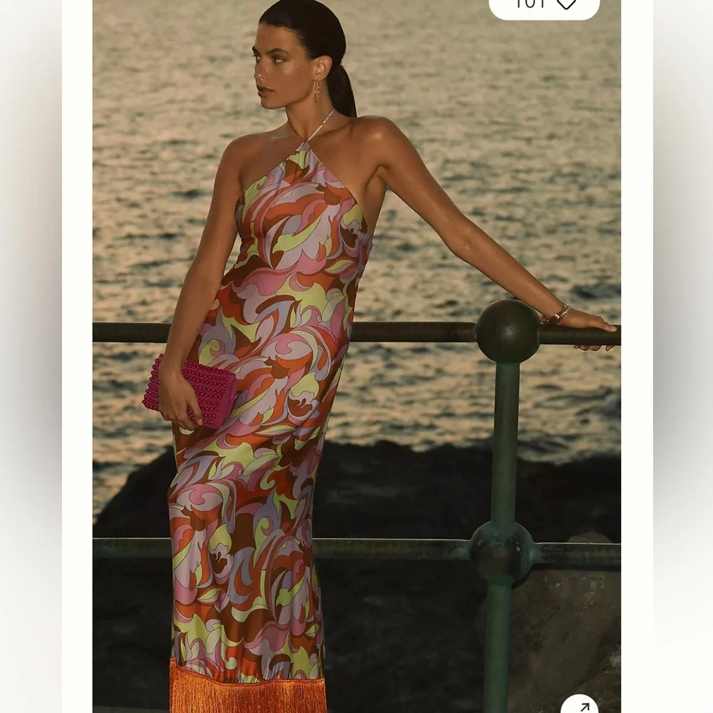 Anthropologie Beaded Crochet Clutch in Pink - Picture 4 of 5